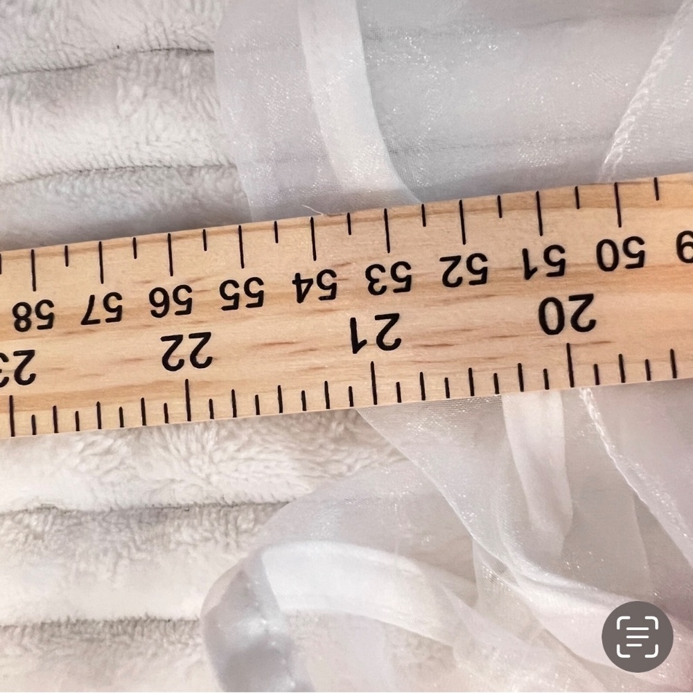 #A015  RomanticStyle EveningGlam  Nancy  White  Organza  Pearl  Ruffle Top NWT M - Picture 8 of 11